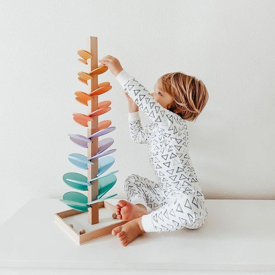Regenboog Knikkerboom Montessori Speelgoed