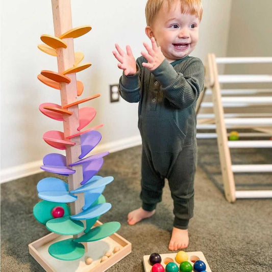 Regenboog Knikkerboom Montessori Speelgoed