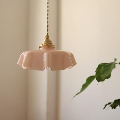 Retro Bloemen Hanglamp - Messing LED Verlichting