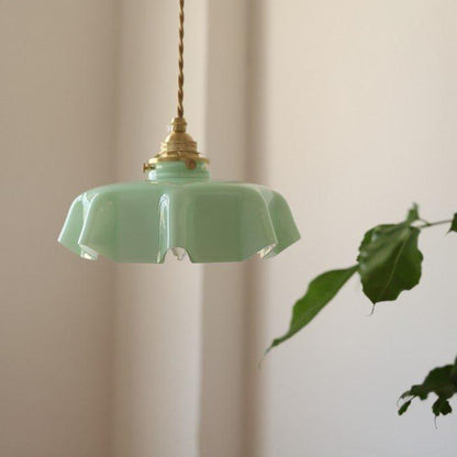 Retro Bloemen Hanglamp - Messing LED Verlichting