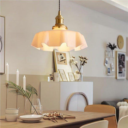 Retro Bloemen Hanglamp - Messing LED Verlichting
