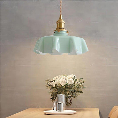 Retro Bloemen Hanglamp - Messing LED Verlichting