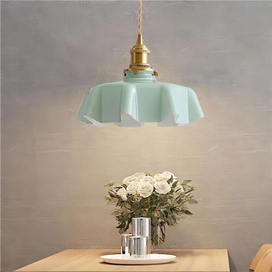Retro Bloemen Hanglamp - Messing LED Verlichting