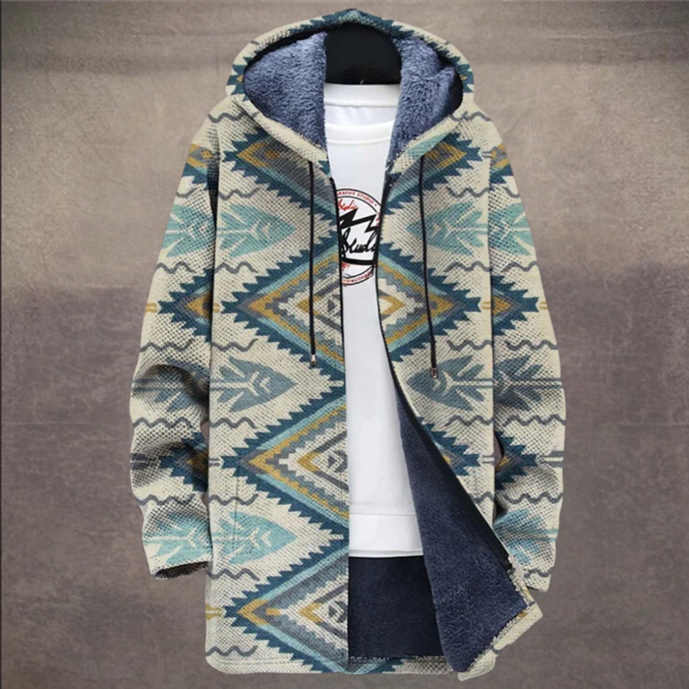 Retro Colorblock Herenvest met Moderne Twist