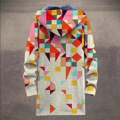 Retro Colorblock Herenvest met Moderne Twist