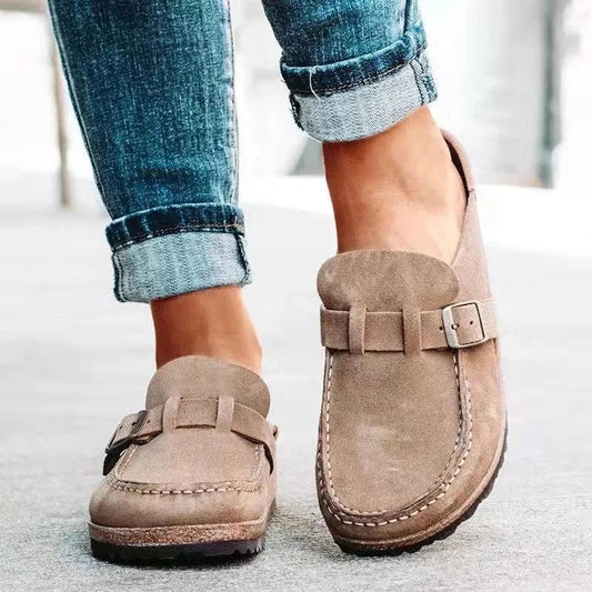Retro Suede Loafers Dames - Comfort Stijl