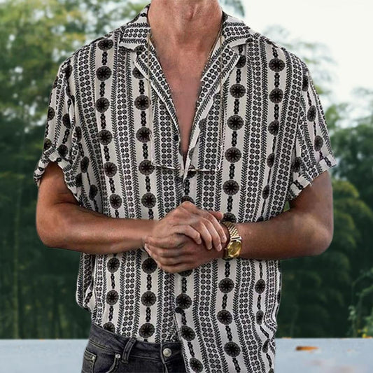Retro Zomershirt voor Heren - Stijlvol Comfort