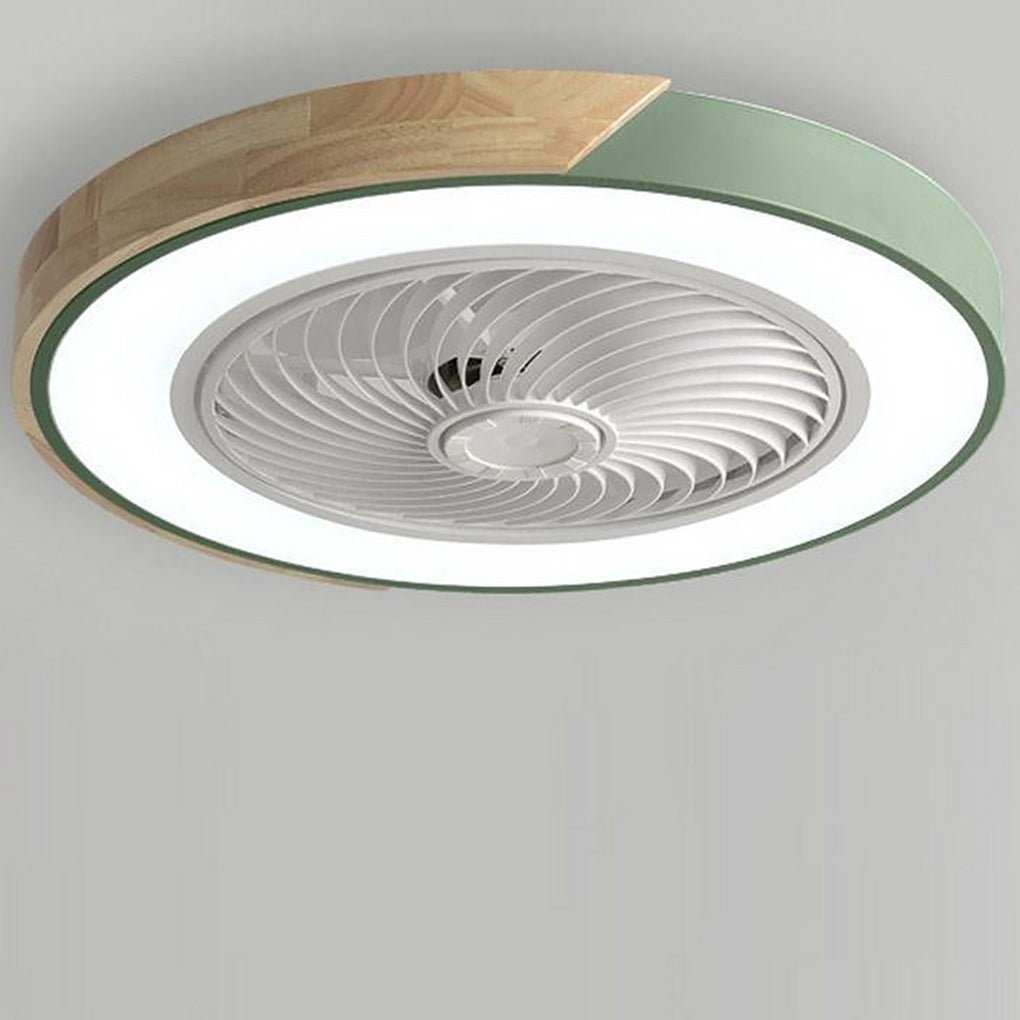 Riccardo Bladloze Ventilator - LED Plafondlamp Wit