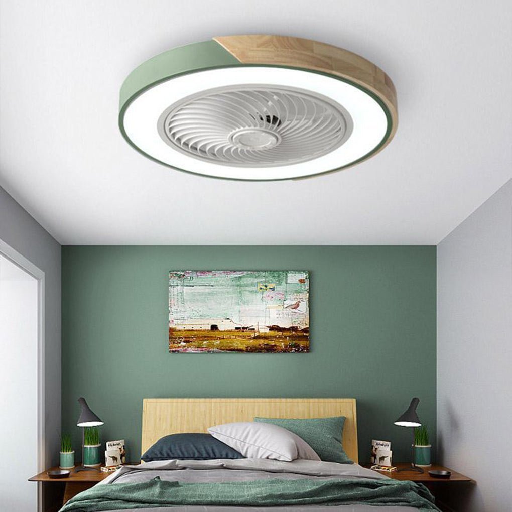 Riccardo Bladloze Ventilator - LED Plafondlamp Wit