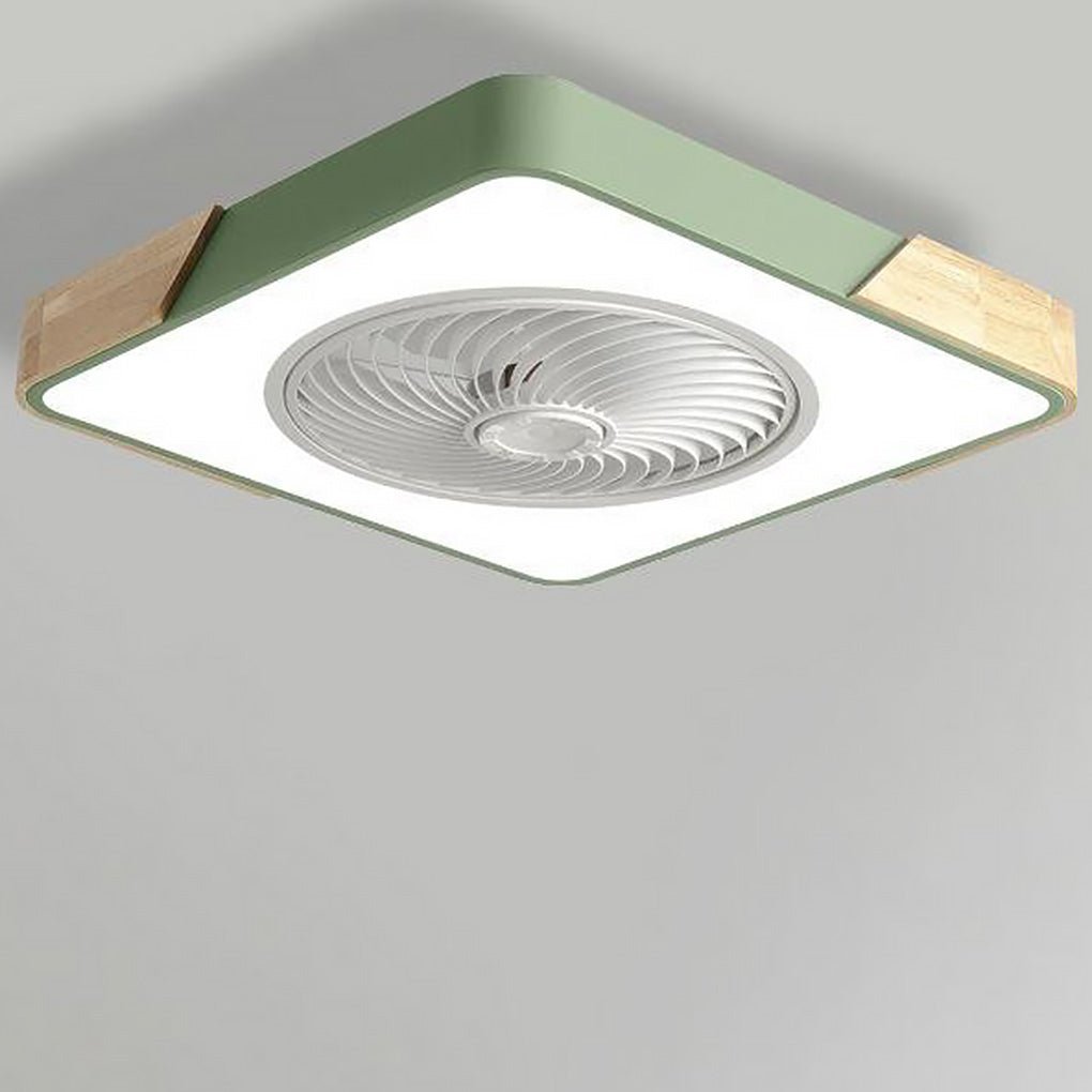 Riccardo Bladloze Ventilator - LED Plafondlamp Wit