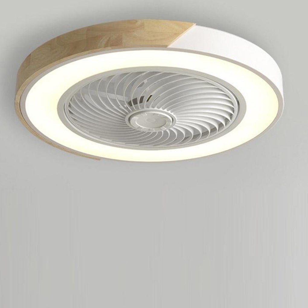 Riccardo Bladloze Ventilator - LED Plafondlamp Wit