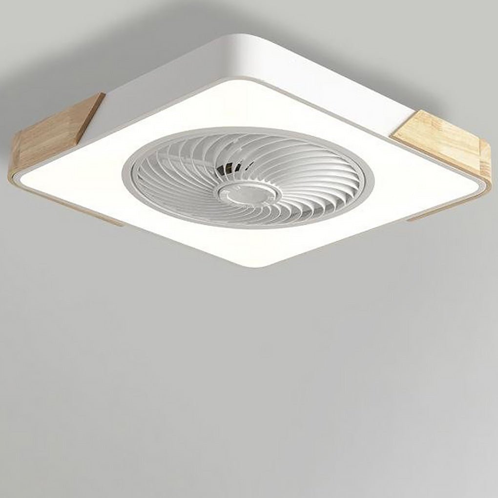 Riccardo Bladloze Ventilator - LED Plafondlamp Wit