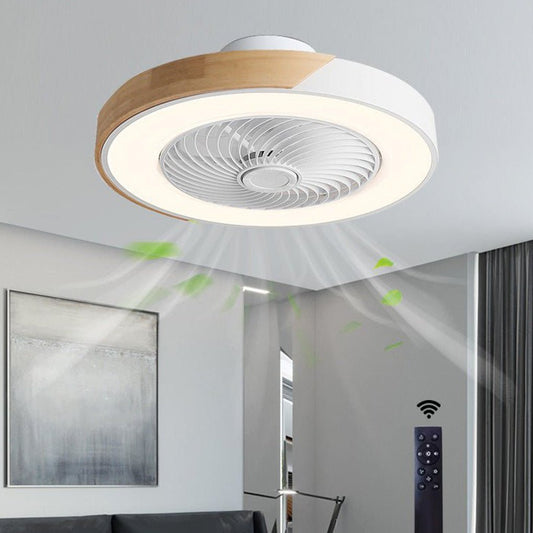Riccardo Bladloze Ventilator - LED Plafondlamp Wit