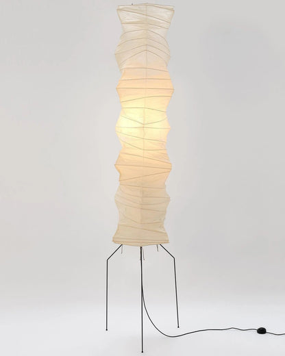 Rijstpapieren Vloerlamp met Tripod Frame