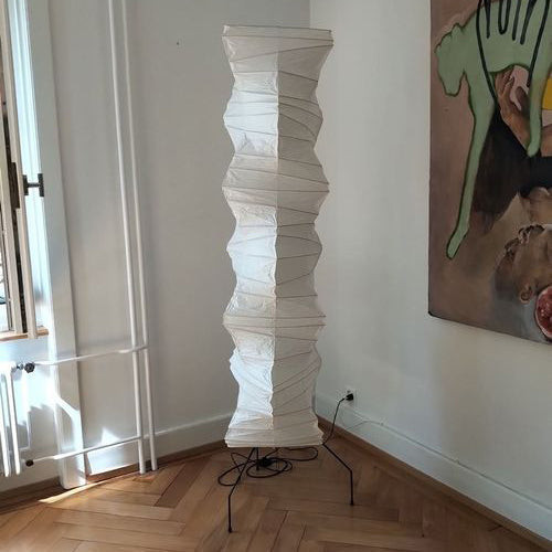 Rijstpapieren Vloerlamp met Tripod Frame