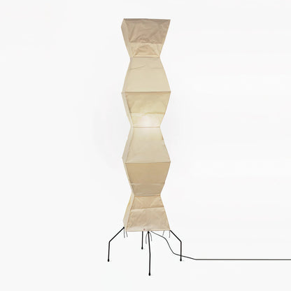 Rijstpapieren Vloerlamp met Tripod Frame