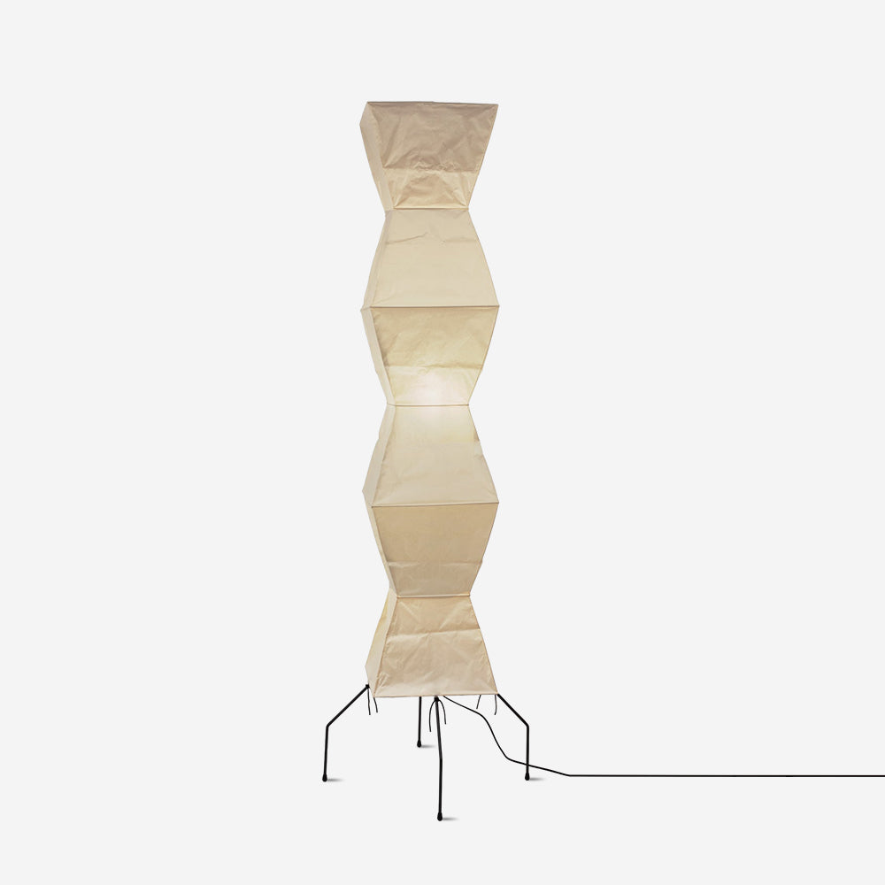 Rijstpapieren Vloerlamp met Tripod Frame