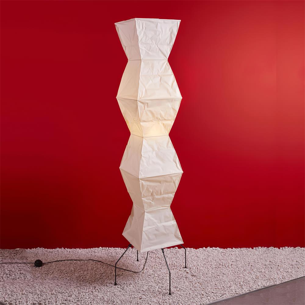 Rijstpapieren Vloerlamp met Tripod Frame