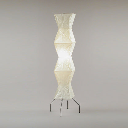 Rijstpapieren Vloerlamp met Tripod Frame