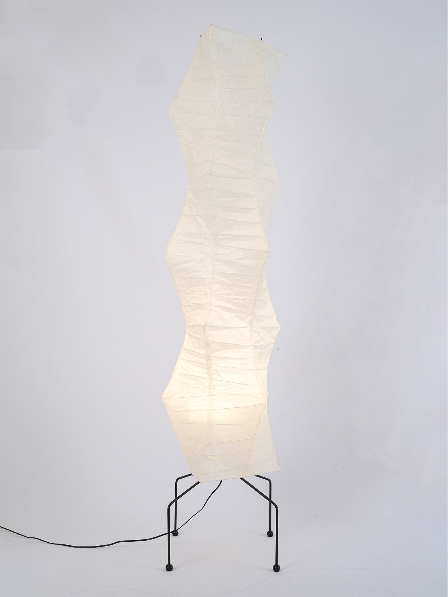 Rijstpapieren Vloerlamp met Tripod Frame