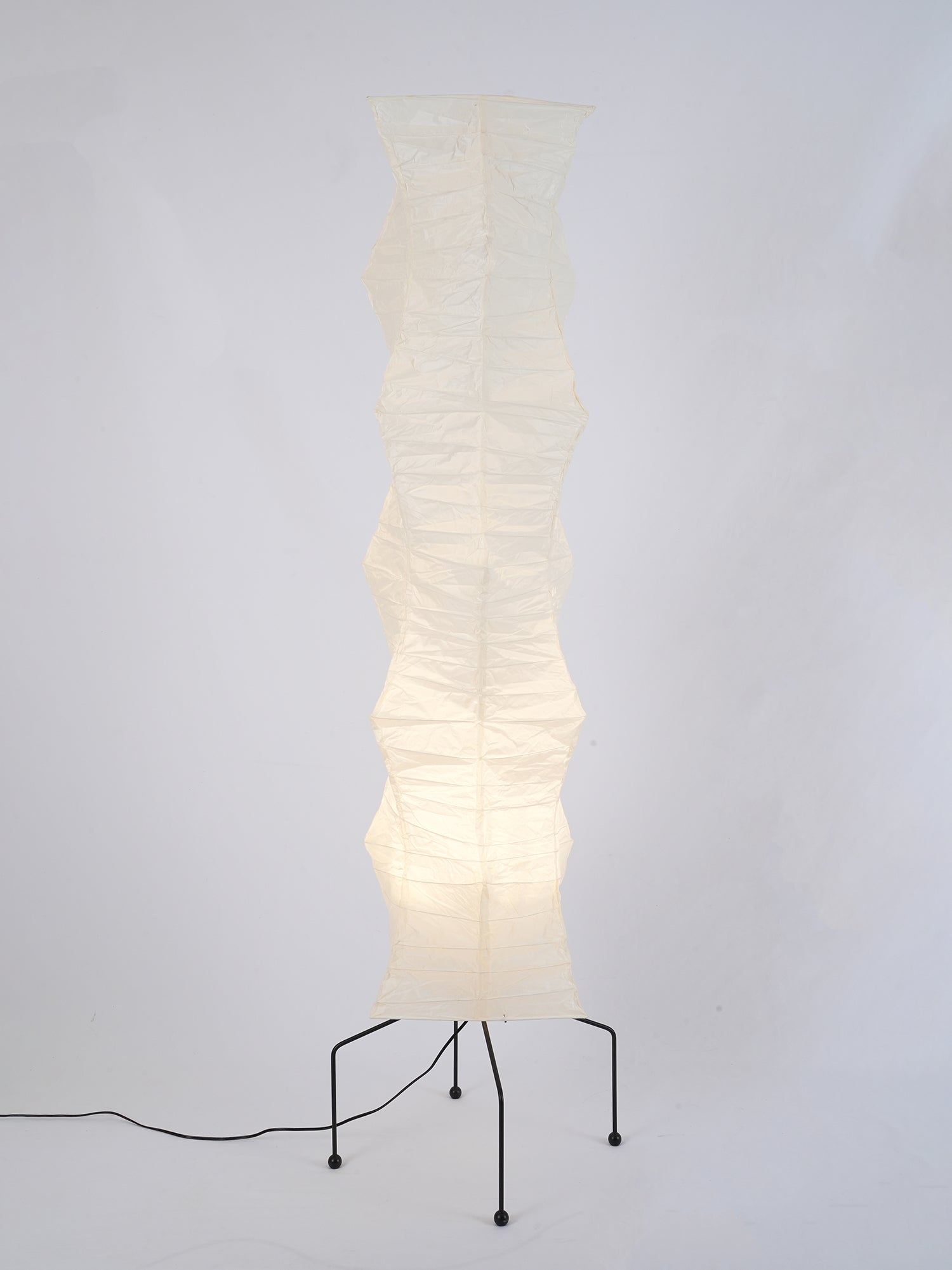 Rijstpapieren Vloerlamp met Tripod Frame