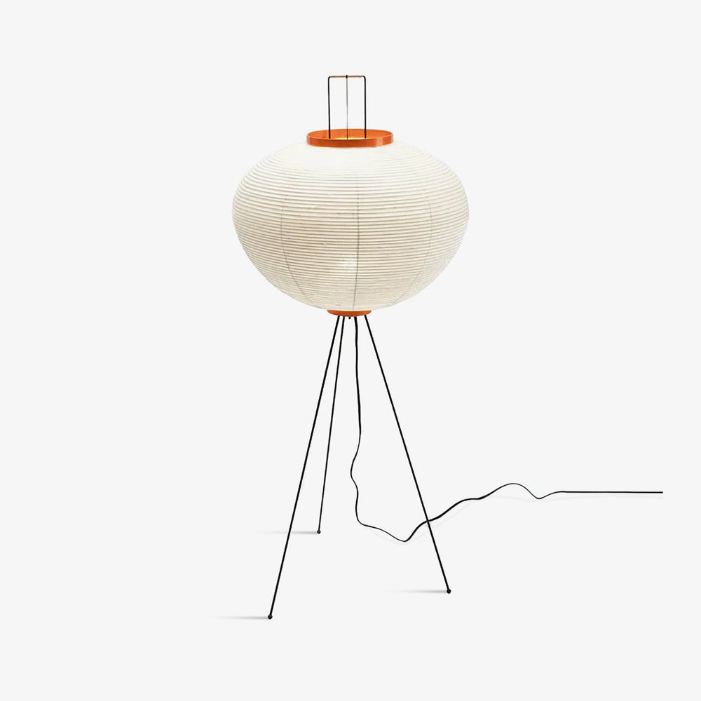Rijstpapieren Vloerlamp met Tripod Frame