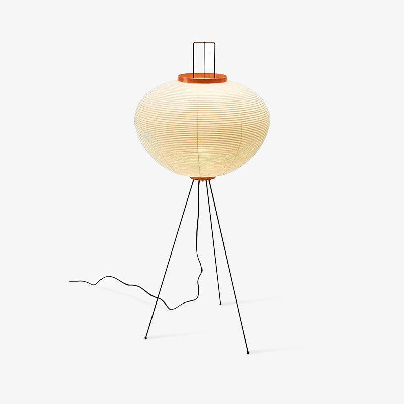 Rijstpapieren Vloerlamp met Tripod Frame