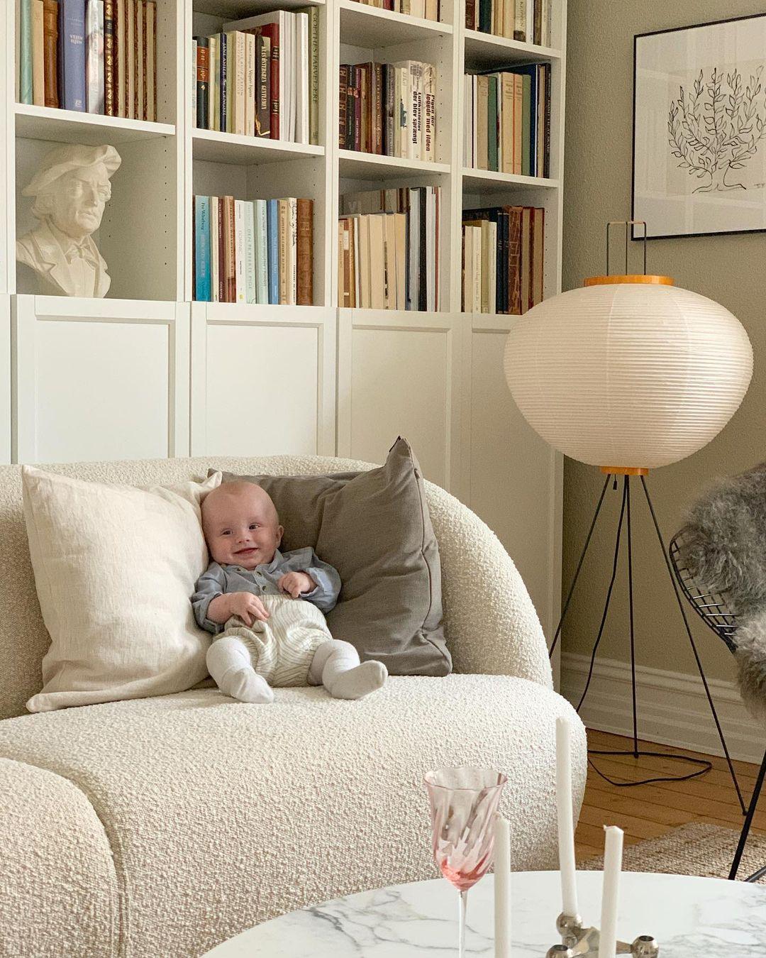 Rijstpapieren Vloerlamp met Tripod Frame