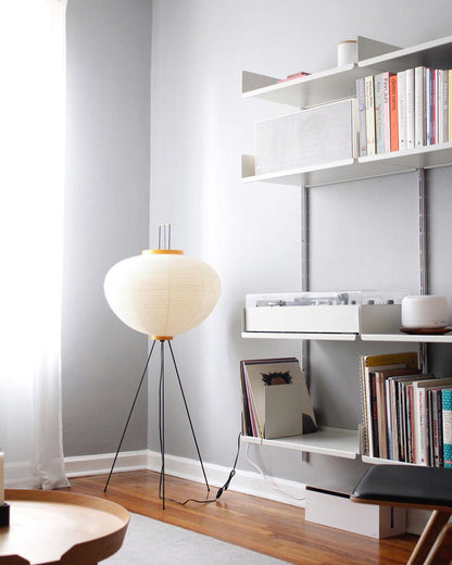 Rijstpapieren Vloerlamp met Tripod Frame