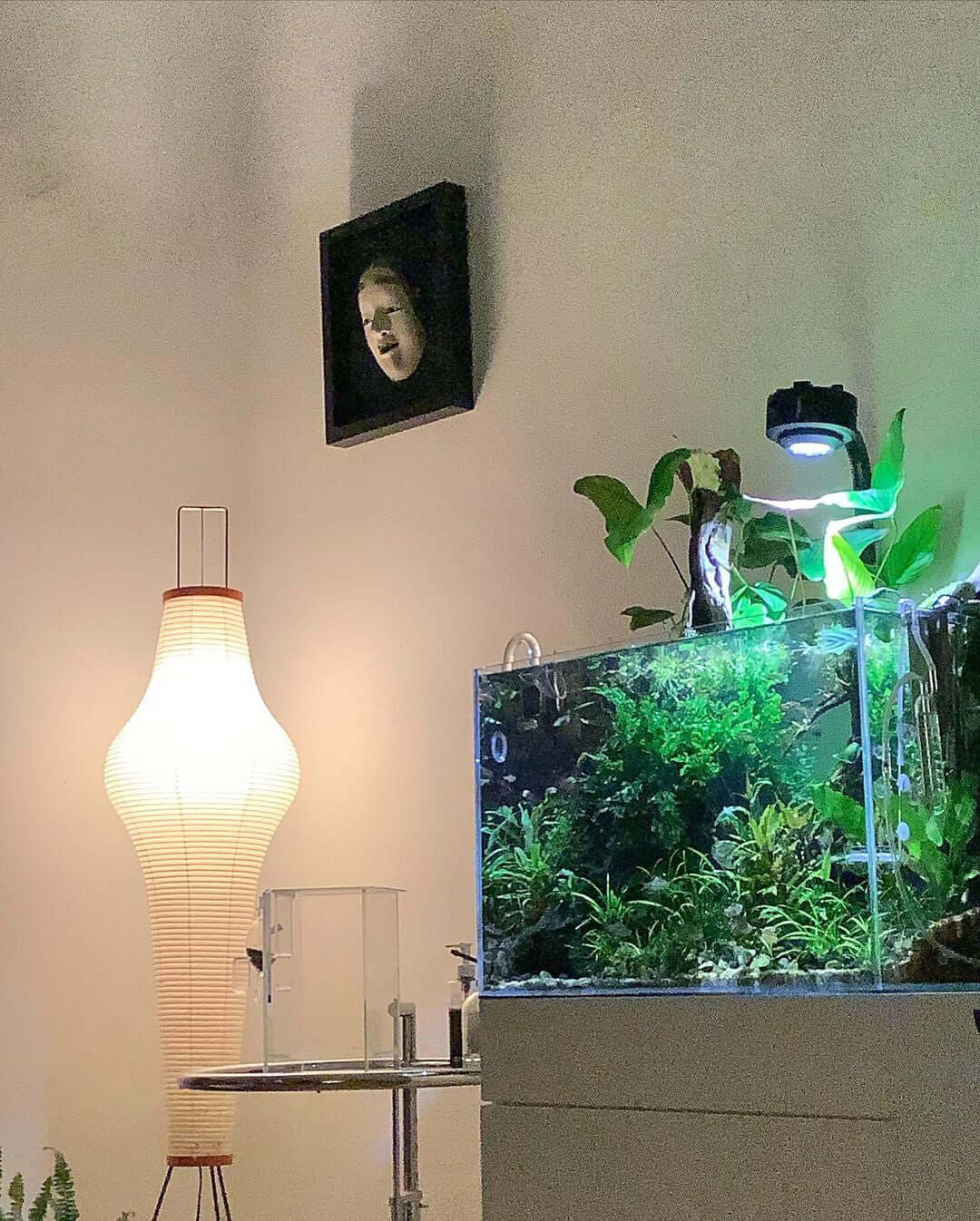 Rijstpapieren Vloerlamp met Tripod Frame
