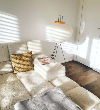 Rijstpapieren Vloerlamp met Tripod Frame