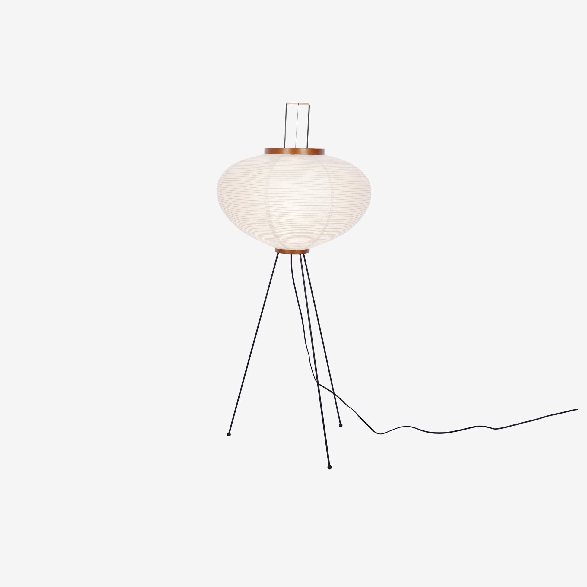 Rijstpapieren Vloerlamp met Tripod Frame
