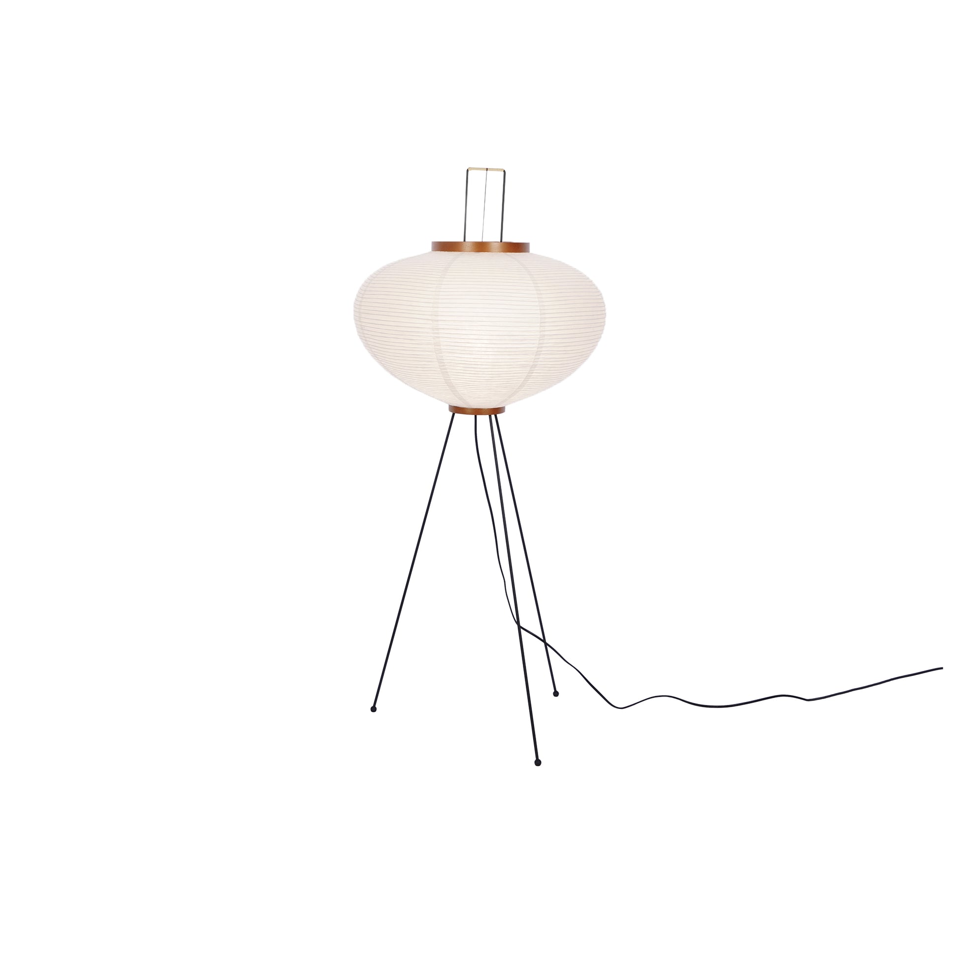 Rijstpapieren Vloerlamp met Tripod Frame