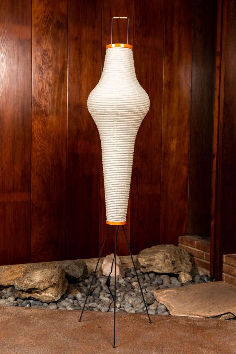 Rijstpapieren Vloerlamp met Tripod Frame