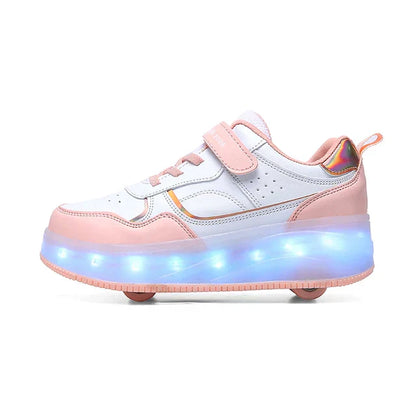 Rolsneakers met LED-verlichting en comfort