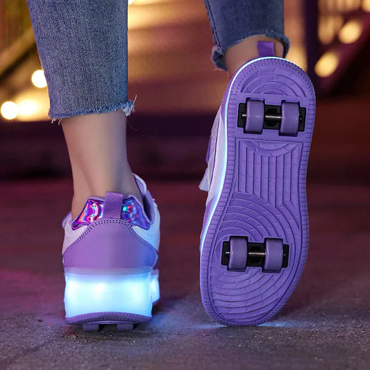Rolsneakers met LED-verlichting en comfort