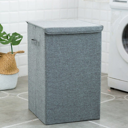 Ruime Inklapbare Wasmand met Deksel