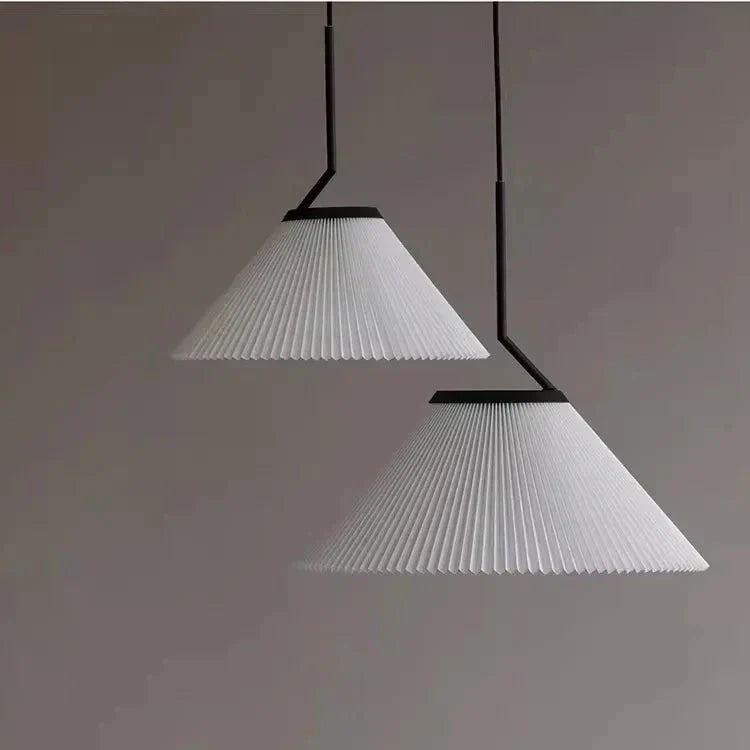 CremeNord - Elegante Geplooide Hanglamp voor een Warme Sfeer