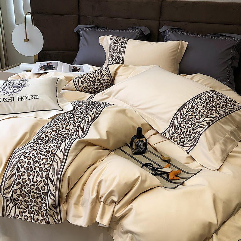 Leopard Grey – Dekbedovertrekset van Egyptisch Katoen