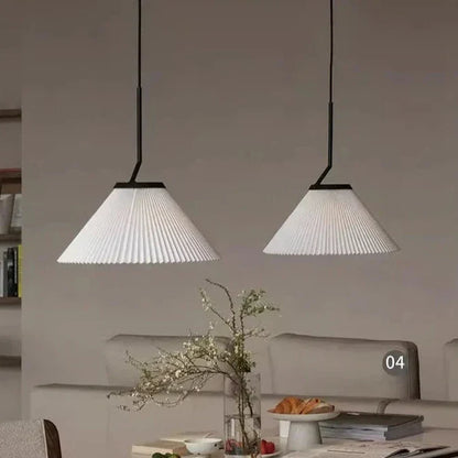 CremeNord - Elegante Geplooide Hanglamp voor een Warme Sfeer