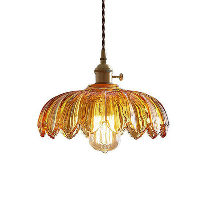 VINTAGE BLOEM Hanglamp – Glazen Plafondlamp