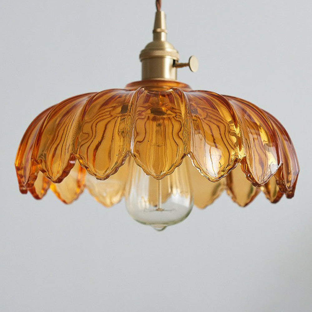 VINTAGE BLOEM Hanglamp – Glazen Plafondlamp