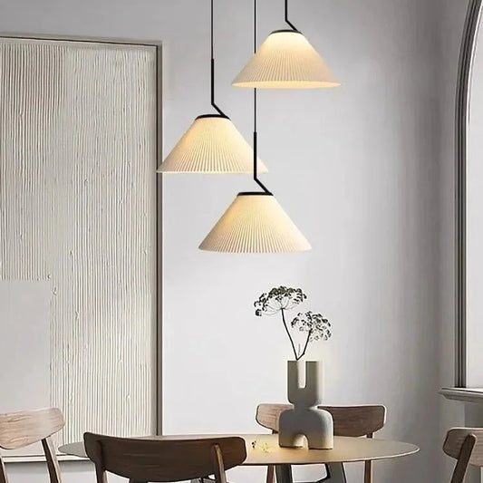 Scandinavische Hanglamp Crèmekleurige Kap - Justine Elegante Lamp