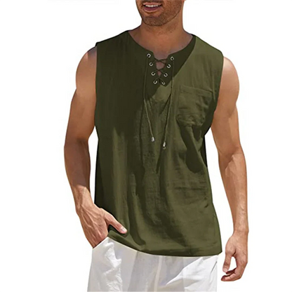 Slank Fit Casual Herenoverhemd Linnen