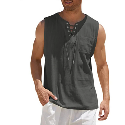 Slank Fit Casual Herenoverhemd Linnen