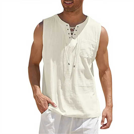Slank Fit Casual Herenoverhemd Linnen