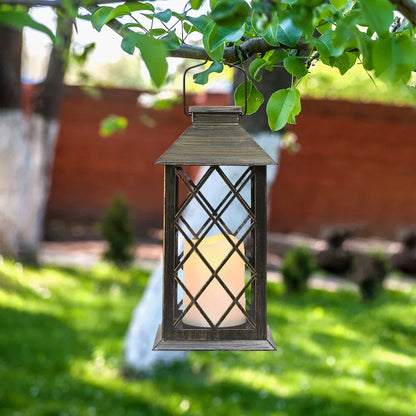 SolarGlow Lantern – Zonne-Energie Kaarslantaarn voor Sfeervolle Buitenverlichting