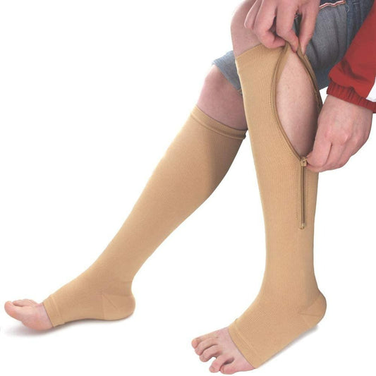 Steunkousen met Rits voor Comfort