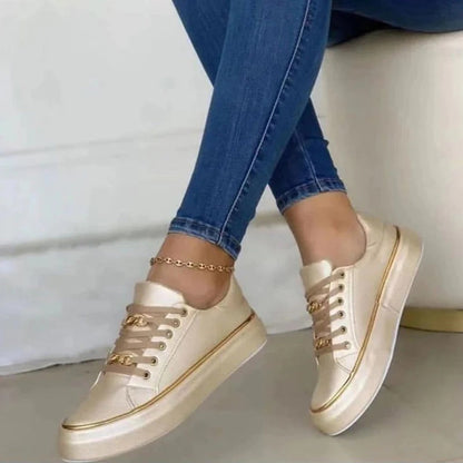 Stijlvolle Dames Sneakers - Roze Elegantie