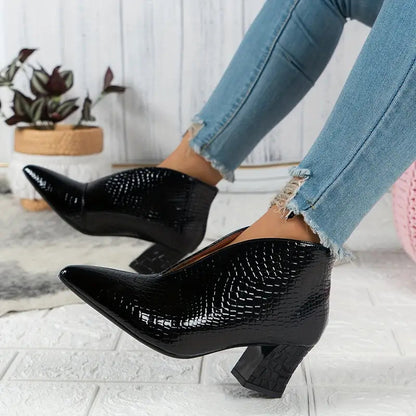 Stijlvolle Dames Stiletto Enkellaarzen